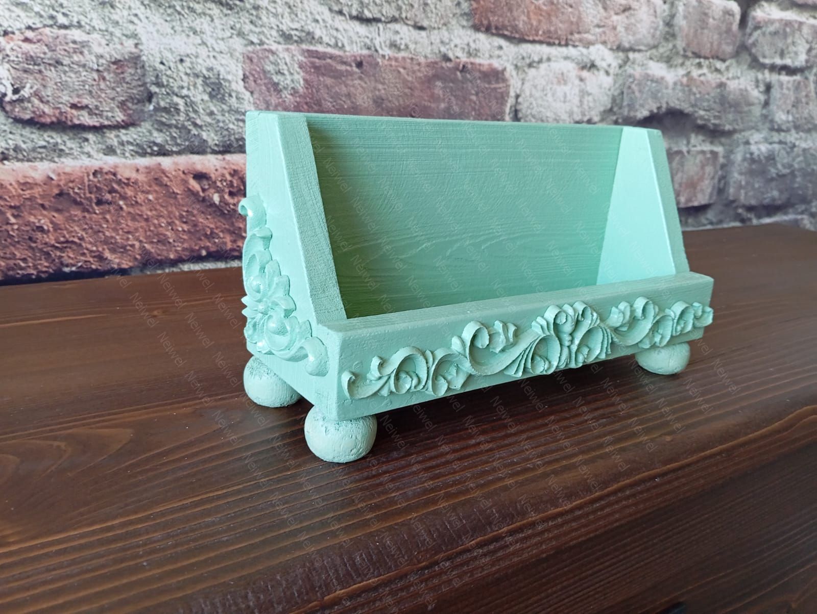 Neiwel Vintage Loa Yeşil Stand Raf