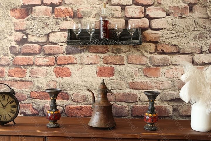 Neiwel Vintage Meira Eskitme Siyah Bar Raf