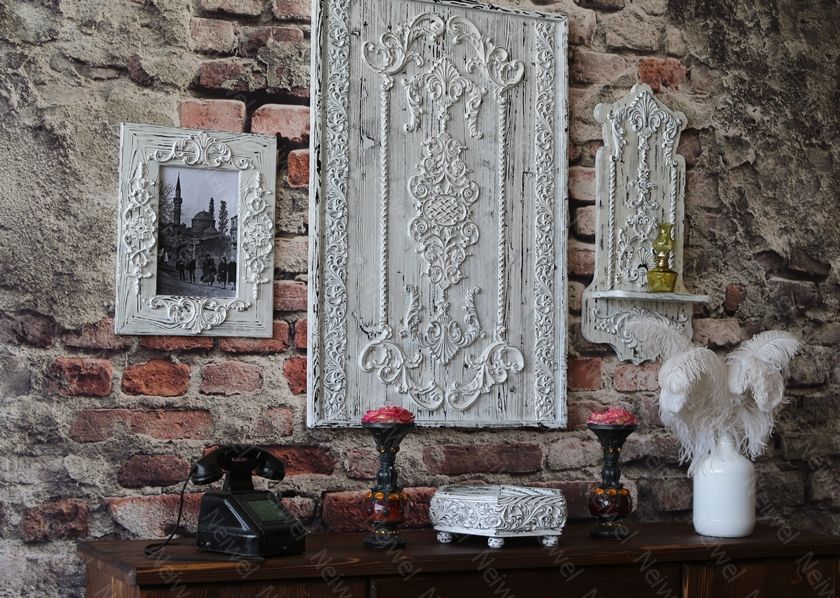 Neiwel Vintage Mercan Eskitme Beyaz Kutu