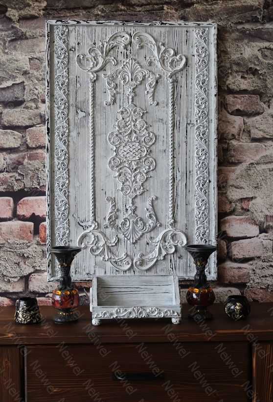Neiwel Vintage Nova Eskitme Beyaz Stand Raf