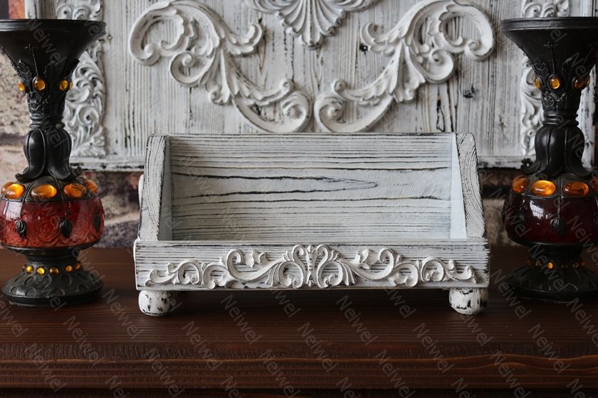 Neiwel Vintage Nova Eskitme Beyaz Stand Raf