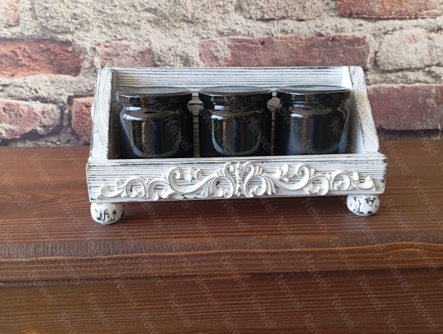 Neiwel Vintage Nova Eskitme Beyaz Stand Raf