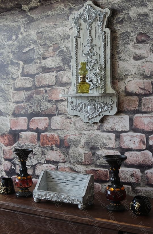 Neiwel Vintage Nova Eskitme Beyaz Stand Raf