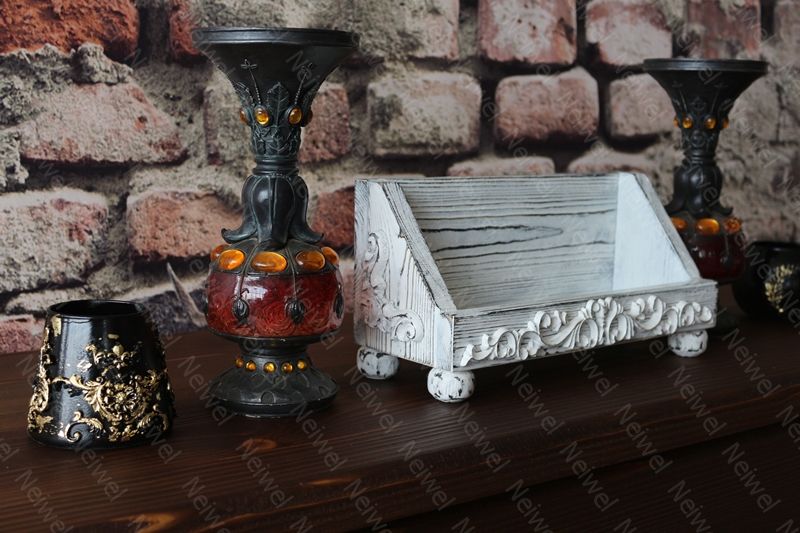 Neiwel Vintage Nova Eskitme Beyaz Stand Raf