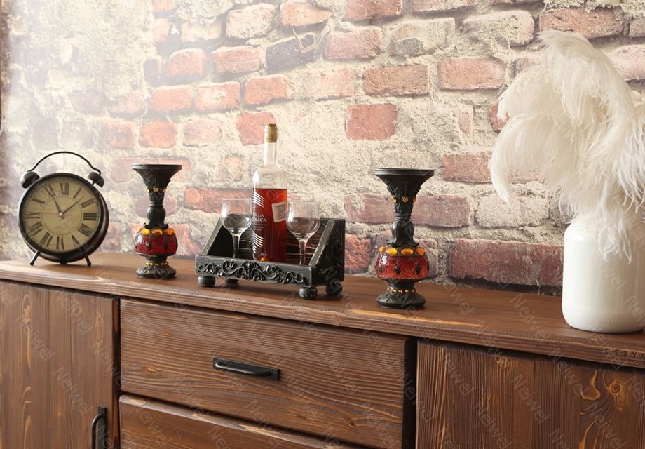 Neiwel Vintage Nova Eskitme Siyah Bar Standı