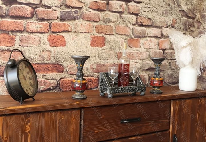 Neiwel Vintage Nova Eskitme Siyah Bar Standı