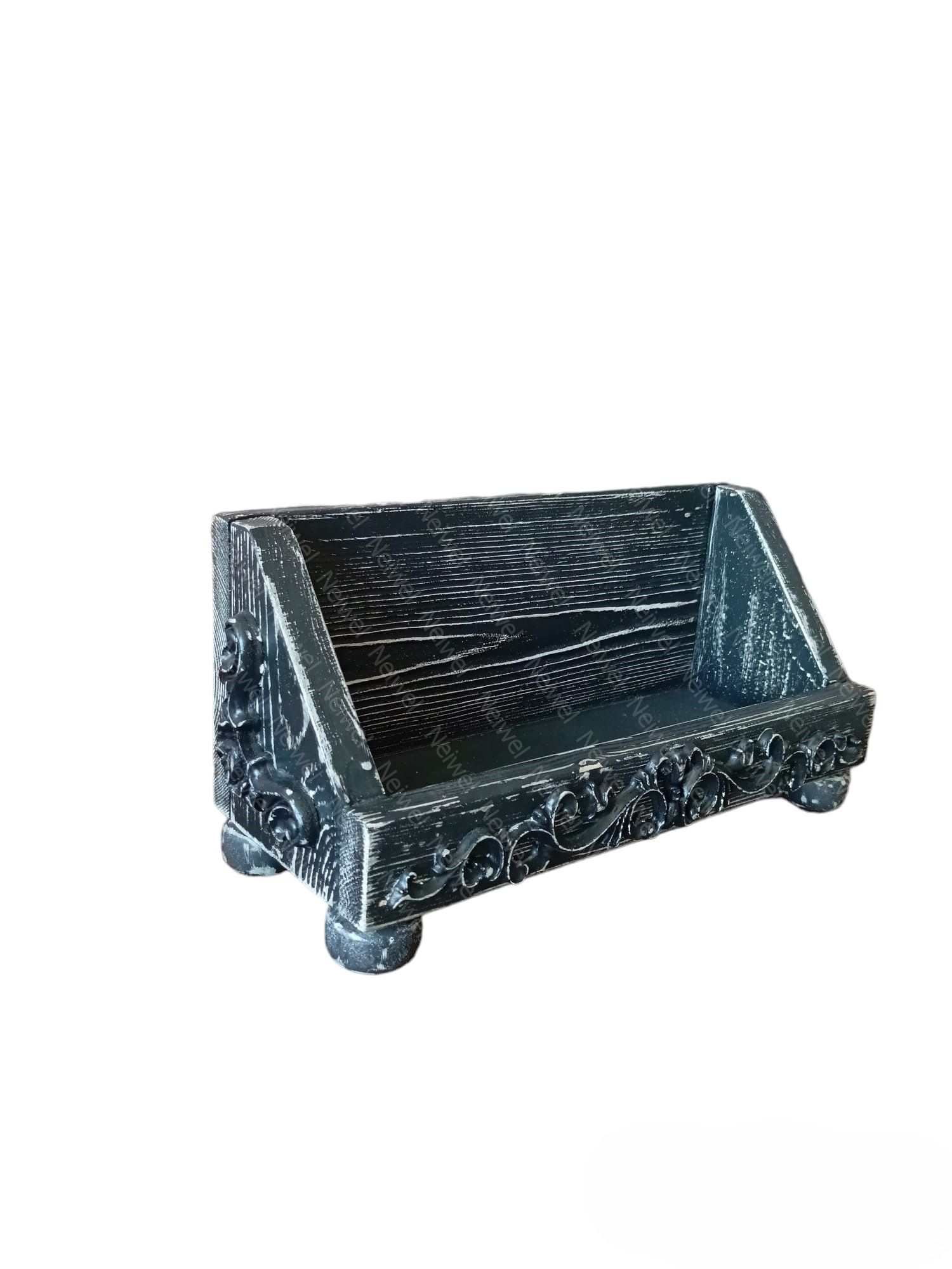 Neiwel Vintage Nova Eskitme Siyah Bar Standı