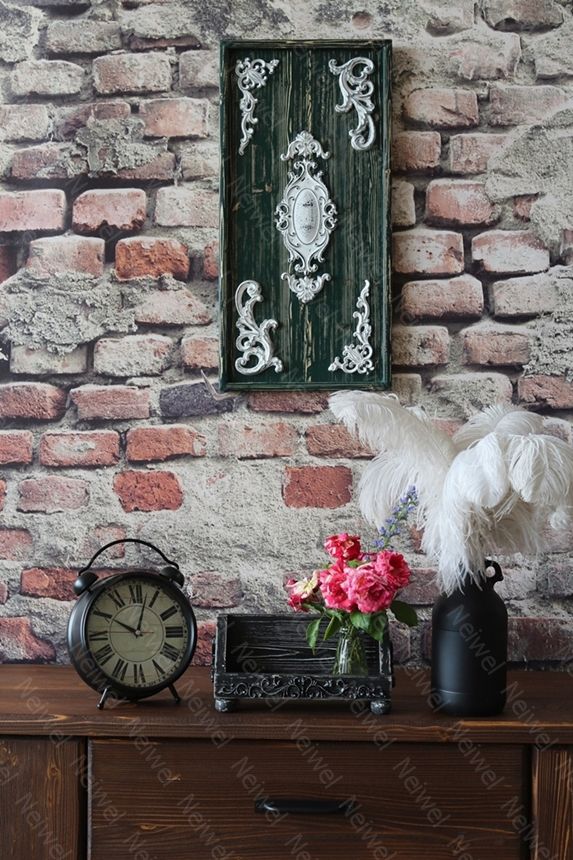 Neiwel Vintage Nova Eskitme Siyah Stand Raf