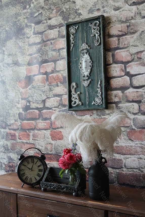 Neiwel Vintage Nova Eskitme Siyah Stand Raf