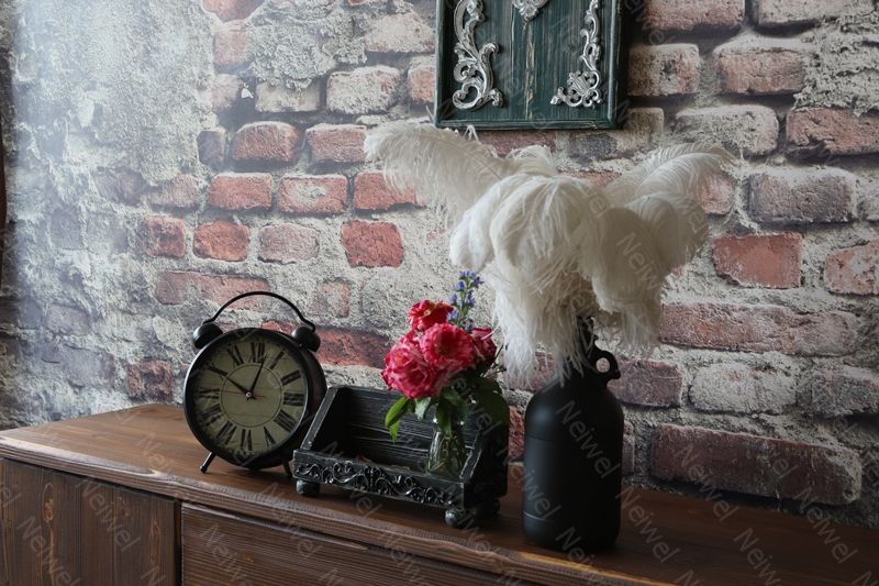 Neiwel Vintage Nova Eskitme Siyah Stand Raf