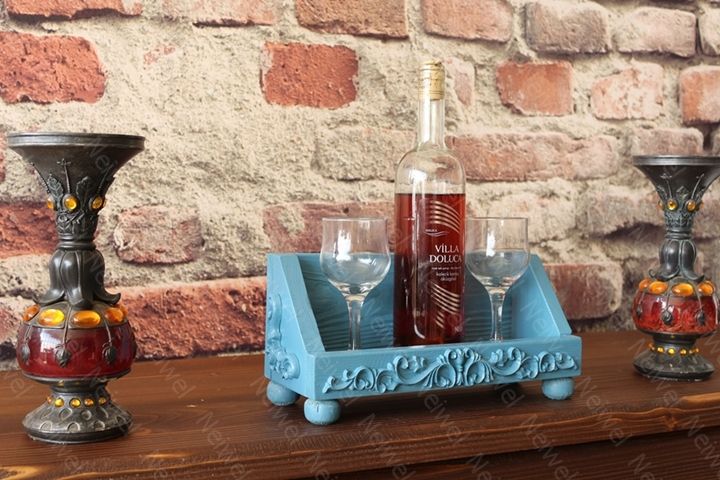 Neiwel Vintage Nova Mavi Bar Standı