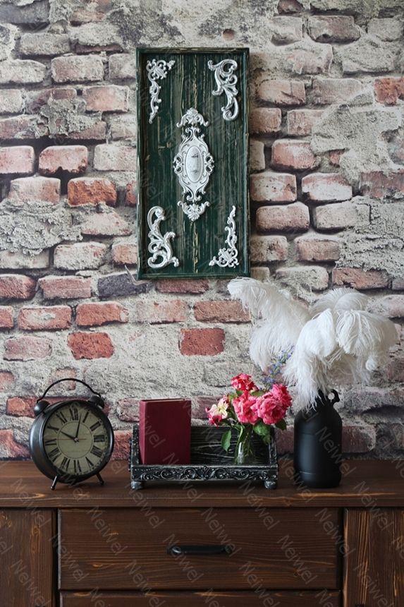Neiwel Vintage Pai Eskitme Siyah Stand Raf