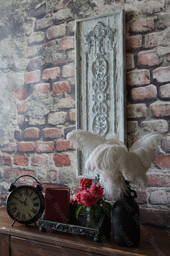 Neiwel Vintage Pai Eskitme Siyah Stand Raf