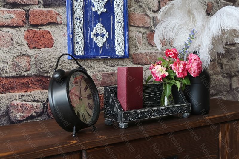 Neiwel Vintage Pai Eskitme Siyah Stand Raf