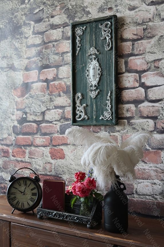 Neiwel Vintage Pai Eskitme Siyah Stand Raf