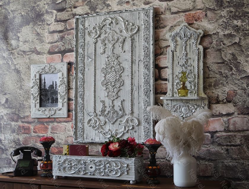 Neiwel Vintage Paris Eskitme Beyaz Kutu