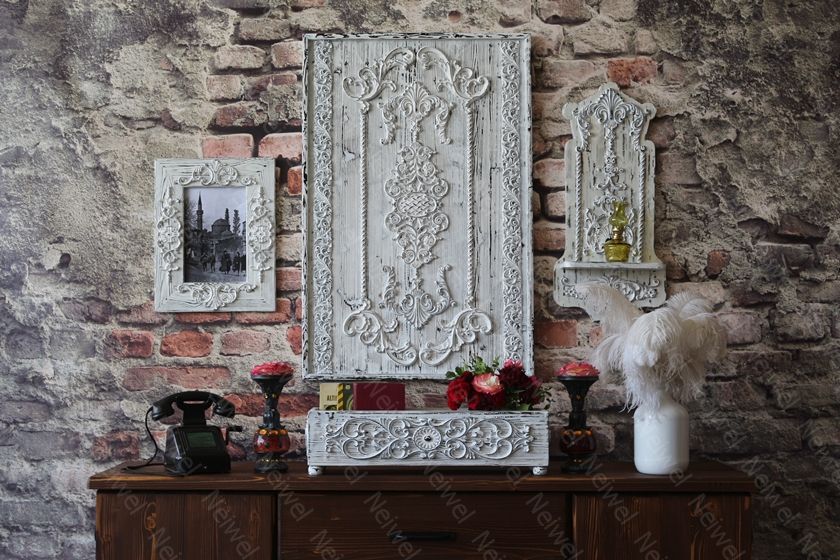 Neiwel Vintage Paris Eskitme Beyaz Kutu