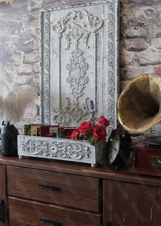 Neiwel Vintage Paris Eskitme Beyaz Kutu