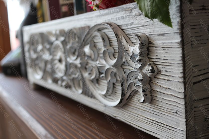 Neiwel Vintage Paris Eskitme Beyaz Kutu