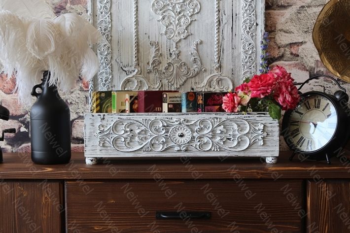Neiwel Vintage Paris Eskitme Beyaz Kutu