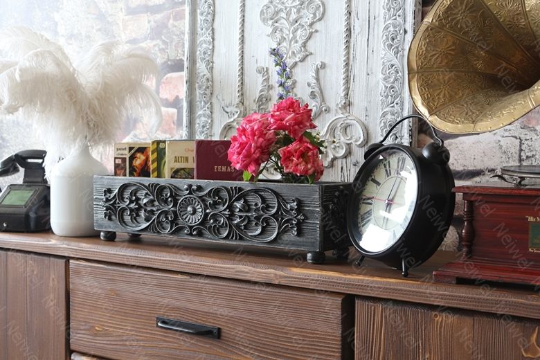 Neiwel Vintage Paris Eskitme Siyah Kutu