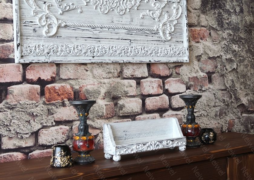Neiwel Vintage Rian Eskitme Beyaz Stand Raf
