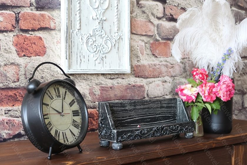 Neiwel Vintage Rian Eskitme Siyah Stand Raf
