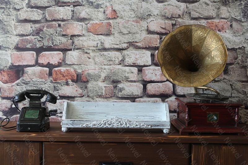 Neiwel Vintage Roha Eskitme Beyaz Stand Raf