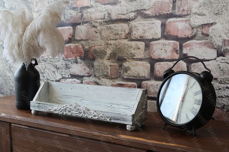 Neiwel Vintage Roha Eskitme Beyaz Stand Raf