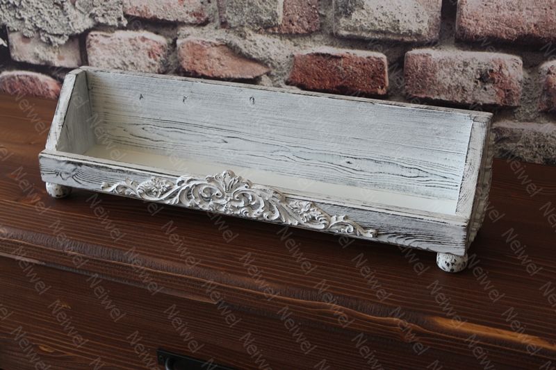 Neiwel Vintage Roha Eskitme Beyaz Stand Raf