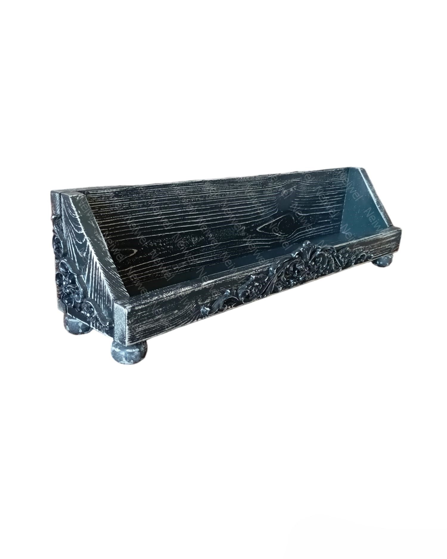 Neiwel Vintage Roha Eskitme Siyah Bar Standı
