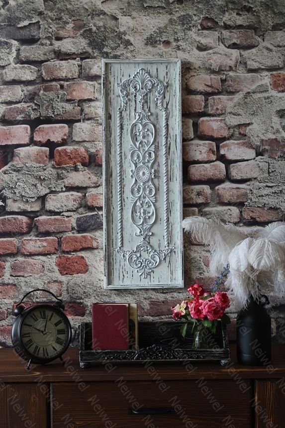 Neiwel Vintage Roha Eskitme Siyah Stand Raf