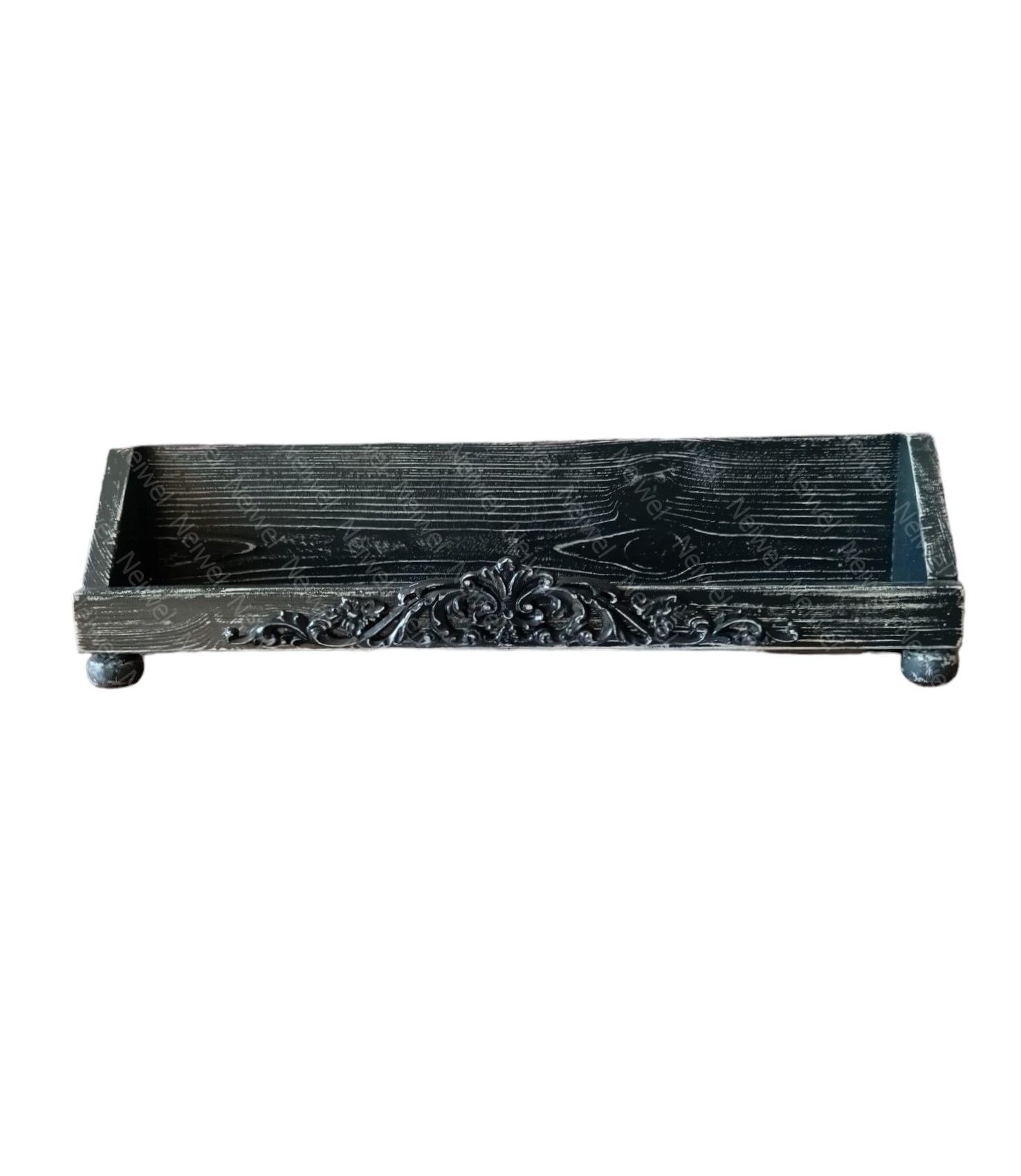 Neiwel Vintage Roha Eskitme Siyah Stand Raf