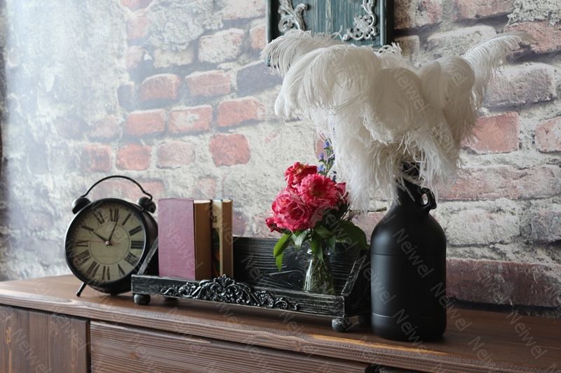 Neiwel Vintage Roha Eskitme Siyah Stand Raf