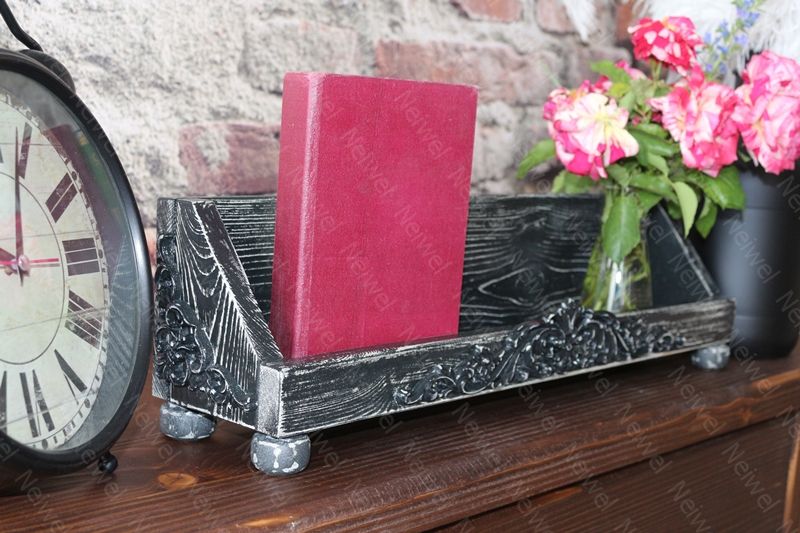 Neiwel Vintage Roha Eskitme Siyah Stand Raf