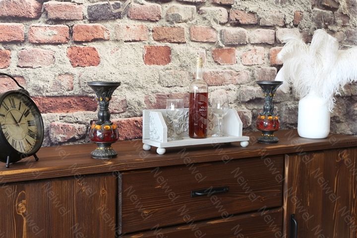 Neiwel Vintage Senna Antrasit Bar Standı