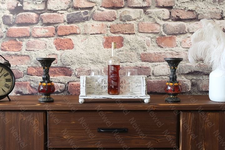 Neiwel Vintage Senna Eskitme Beyaz Bar Standı