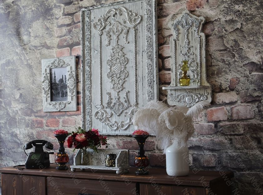 Neiwel Vintage Senna Eskitme Beyaz Stand Raf