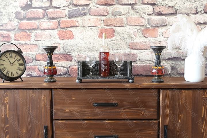 Neiwel Vintage Senna Eskitme Siyah Bar Standı