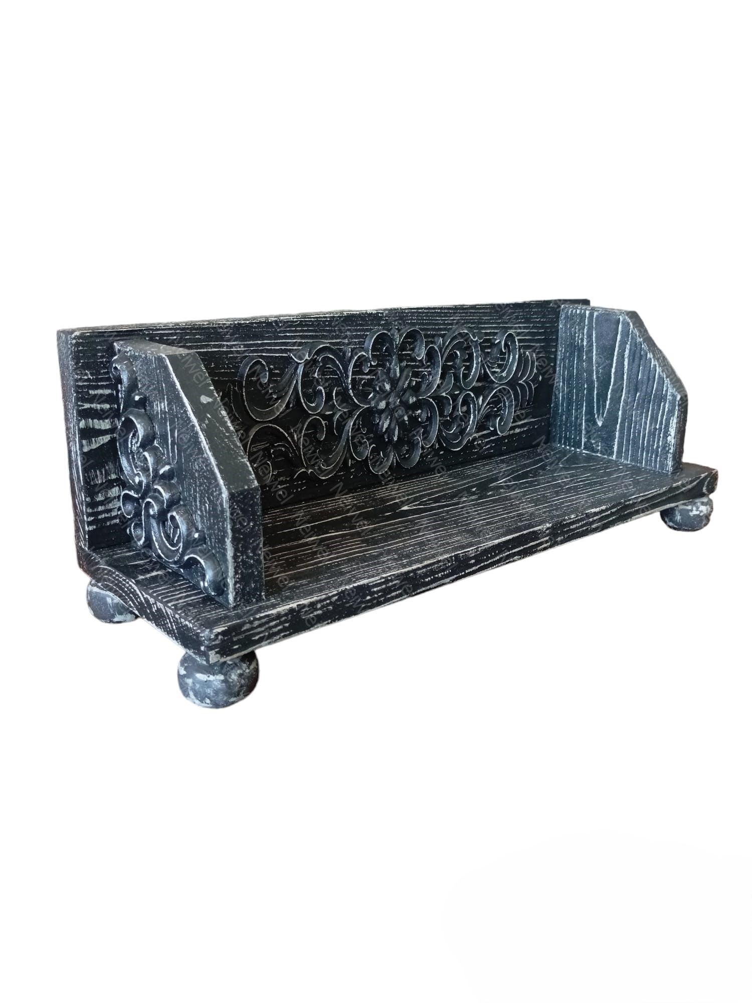 Neiwel Vintage Senna Eskitme Siyah Bar Standı