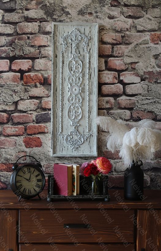 Neiwel Vintage Senna Eskitme Siyah Stand Raf
