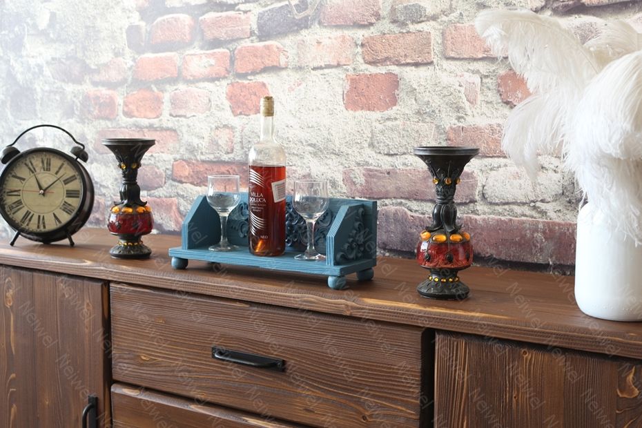 Neiwel Vintage Senna Mavi Bar Standı