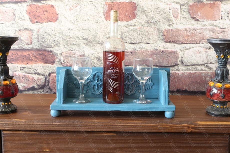 Neiwel Vintage Senna Mavi Bar Standı
