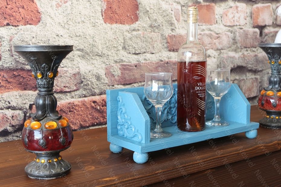 Neiwel Vintage Senna Mavi Bar Standı