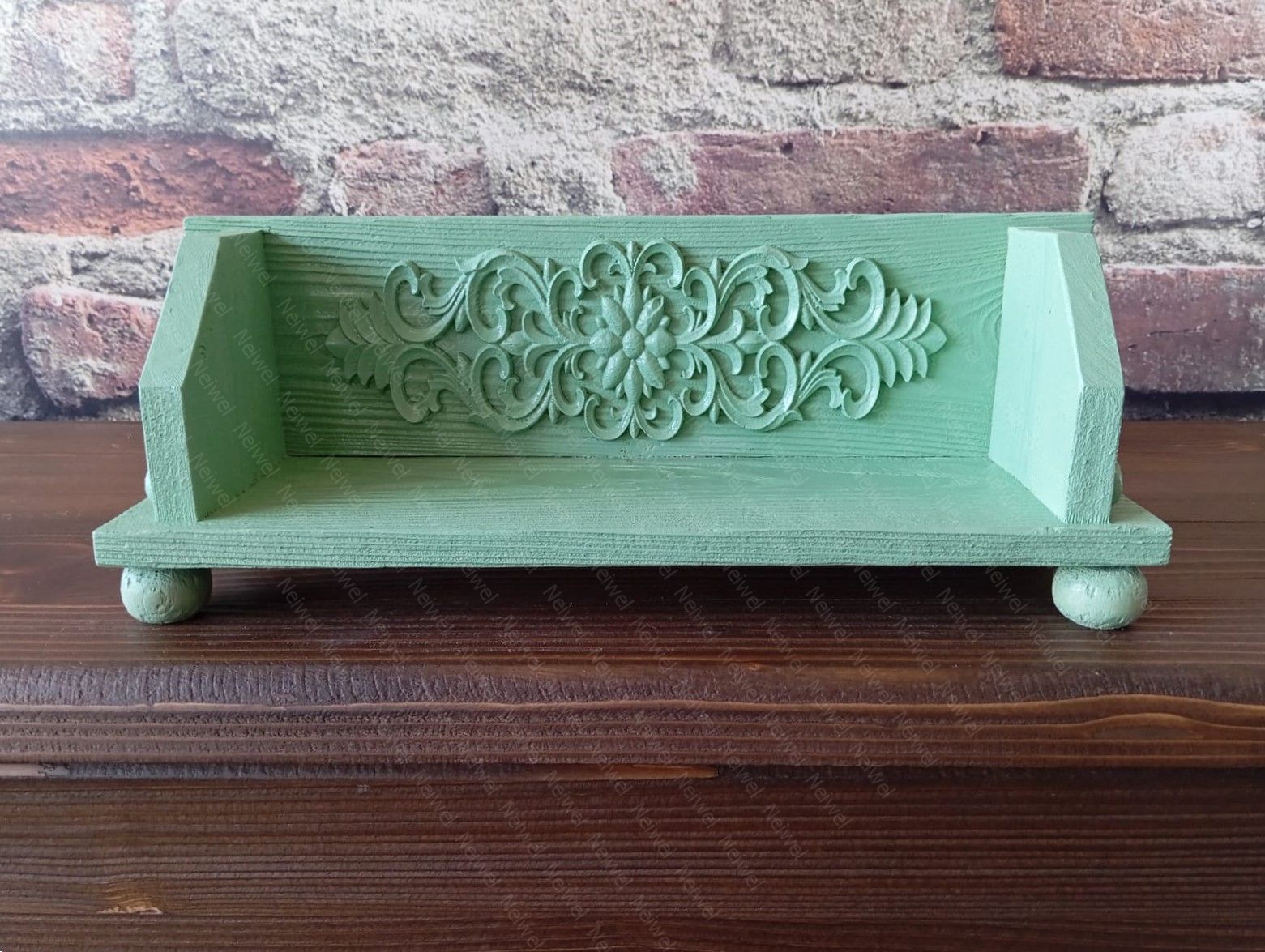 Neiwel Vintage Senna Yeşil Stand Raf