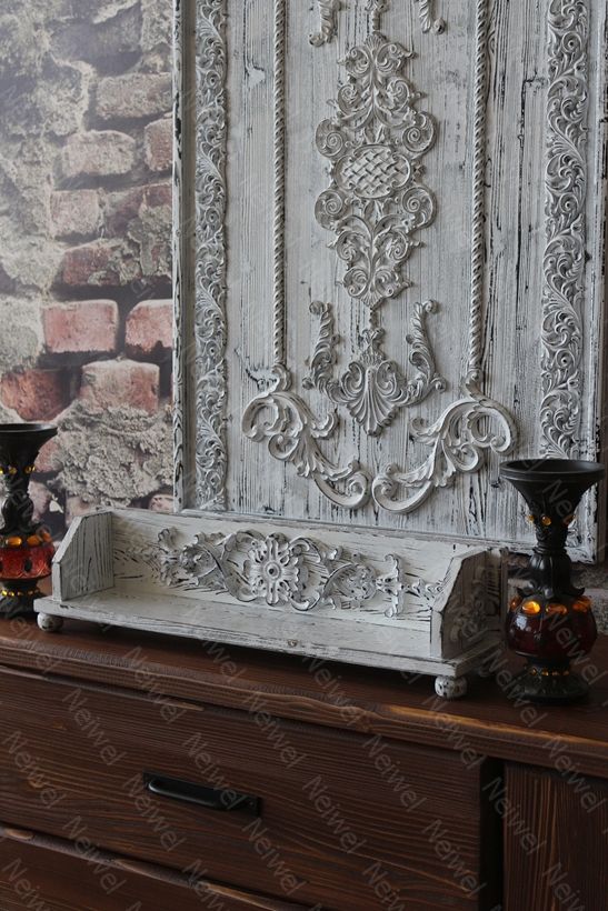 Neiwel Vintage Suen Eskitme Beyaz Stand Raf