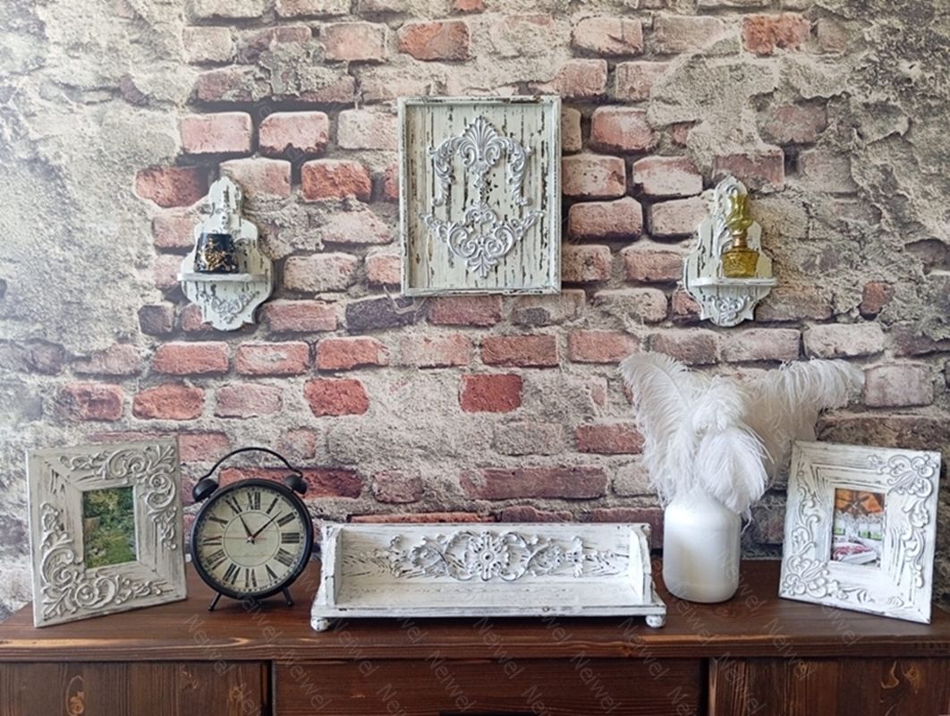 Neiwel Vintage Suen Eskitme Beyaz Stand Raf