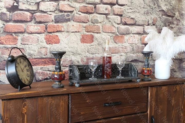 Neiwel Vintage Tenna Eskitme Siyah Bar Standı