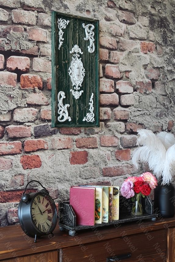 Neiwel Vintage Suen Eskitme Siyah Stand Raf