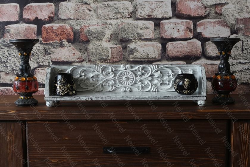 Neiwel Vintage Tenna Eskitme Beyaz Stand Raf